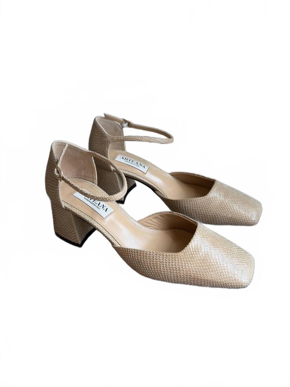 NEW ARTEANA women's arona 50 d'orsay block heel in nude